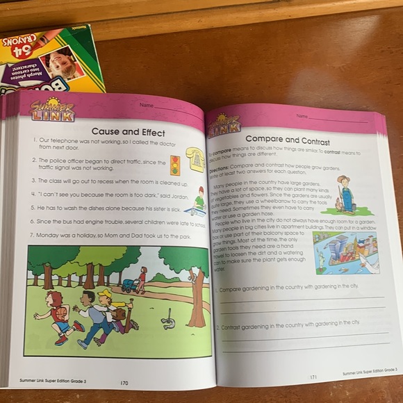 Scholastic grade 3 Math plus Reading soft cover work book over 300 pages - Picture 4 of 4